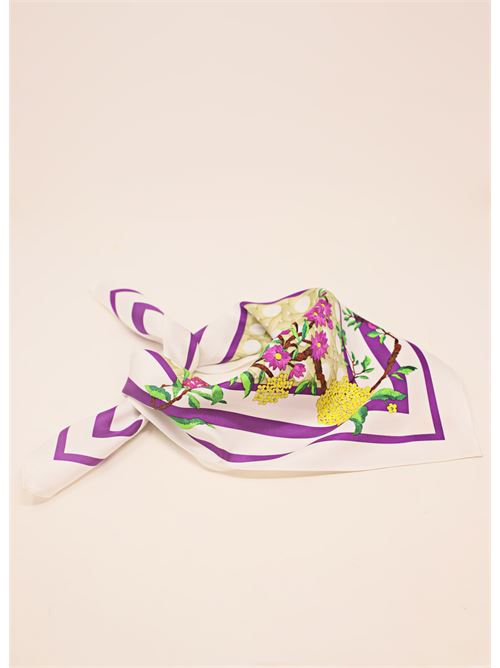 Vienna straw print scarf Laboratorio Capri | FOULARDVIENNA90X90
